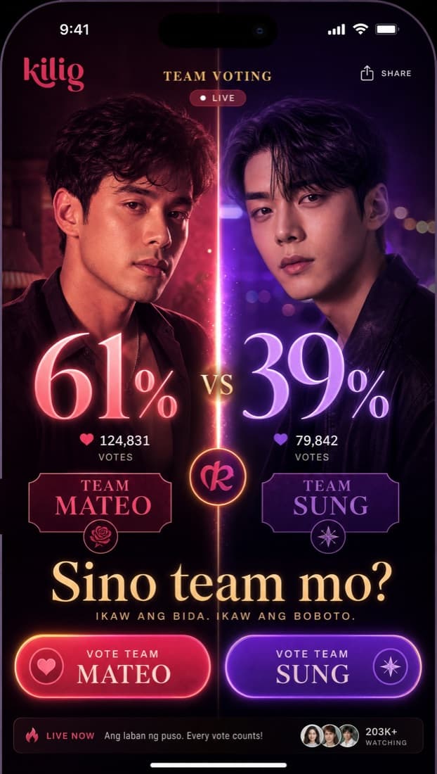Team [Bida] screen